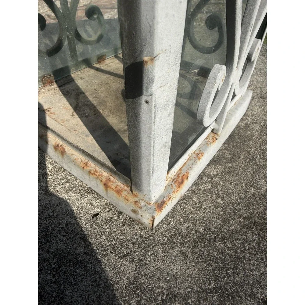 Heavy Metal Glass Lantern 16